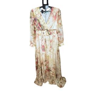 Toleen Floral Maxi Dress Size 2X‎ | Boho Cottagecore Romantic Prairie Dress